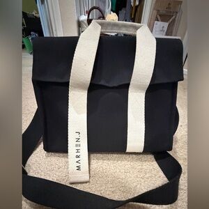 Black and Cream Crossbody Bag